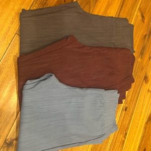 Three Pair Agnes & Dora size L leggings/stretchy work pants. High waist.